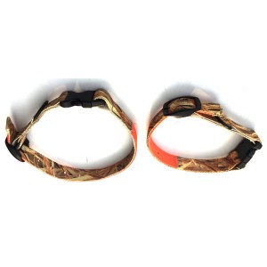 Obroża HUNTER dla psa myśliwskiego camo/orange dwustronna