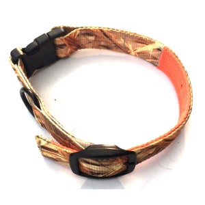 Obroża HUNTER dla psa myśliwskiego camo/orange dwustronna