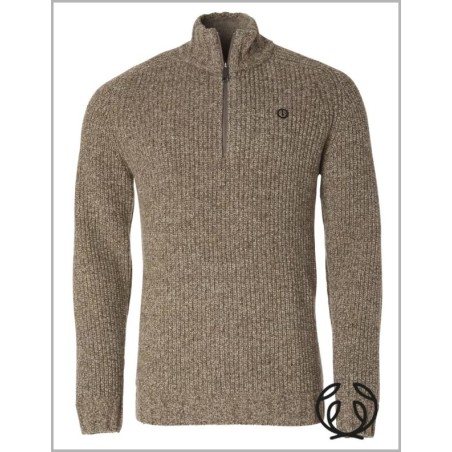 SWETER Chevalier Groby Half Zip Wool Men sweter 80% owcza wełna