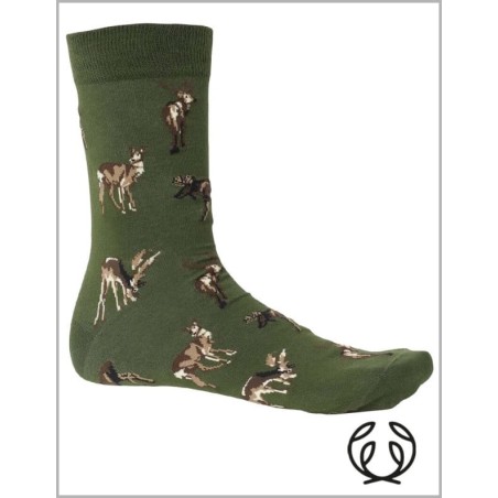 SKARPETY Chevalier Pomeroy rifle green Deer z jeleniem