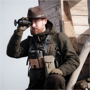 KAPELUSZ Chevalier Chevalier Skye Wool Hat Leather Brown 100% wełna