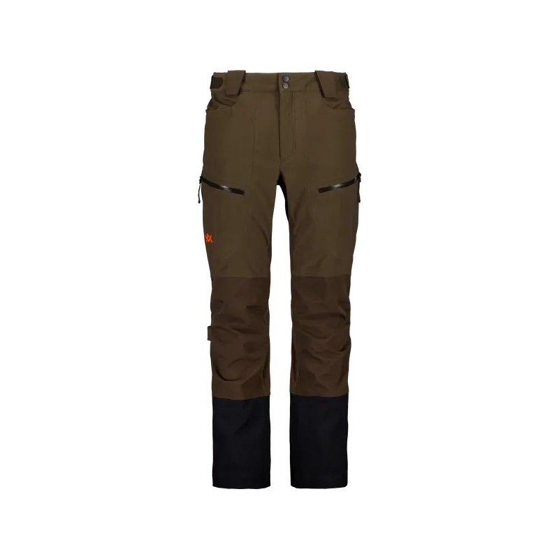 SPODNIE ALASKA myśliwskie, Predator Pro Brown Black z membraną