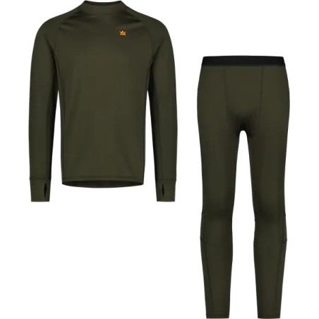 BIELIZNA TERMOAKTYWNA ALASKA Cooldry Ms Base Layer  Night Green bielizna termalna komplet