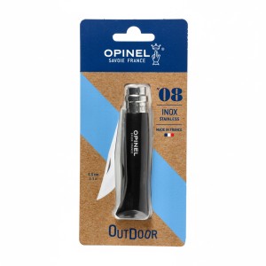 Nóż Opinel Colorama 08 inox grab brązowy w blistrze