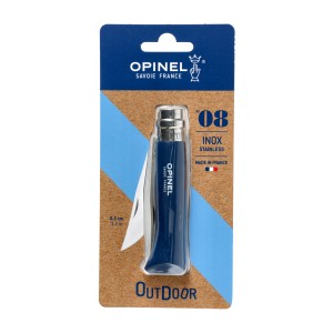 Nóż Opinel Colorama 08 inox grab ciemnoniebieski w blistrze