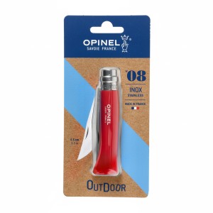 Nóż Opinel Inox Origins 001981 czerwony w blistrze