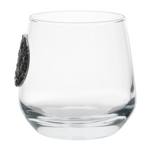 Szklanki do whisky Golden Fox Luna Wild Boar Silver zdobione odlewanym elementem 6 szt.