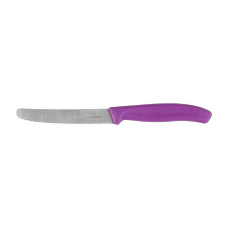 Nóż kuchenny Victorinox Swiss Classic 6.7835.C1 ząbkowany z zaokrąglonym czubkiem fioletowy