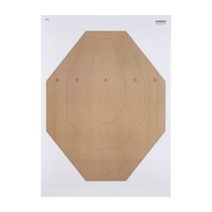 Tarcza strzelecka IPSC - pakiet 50 szt.