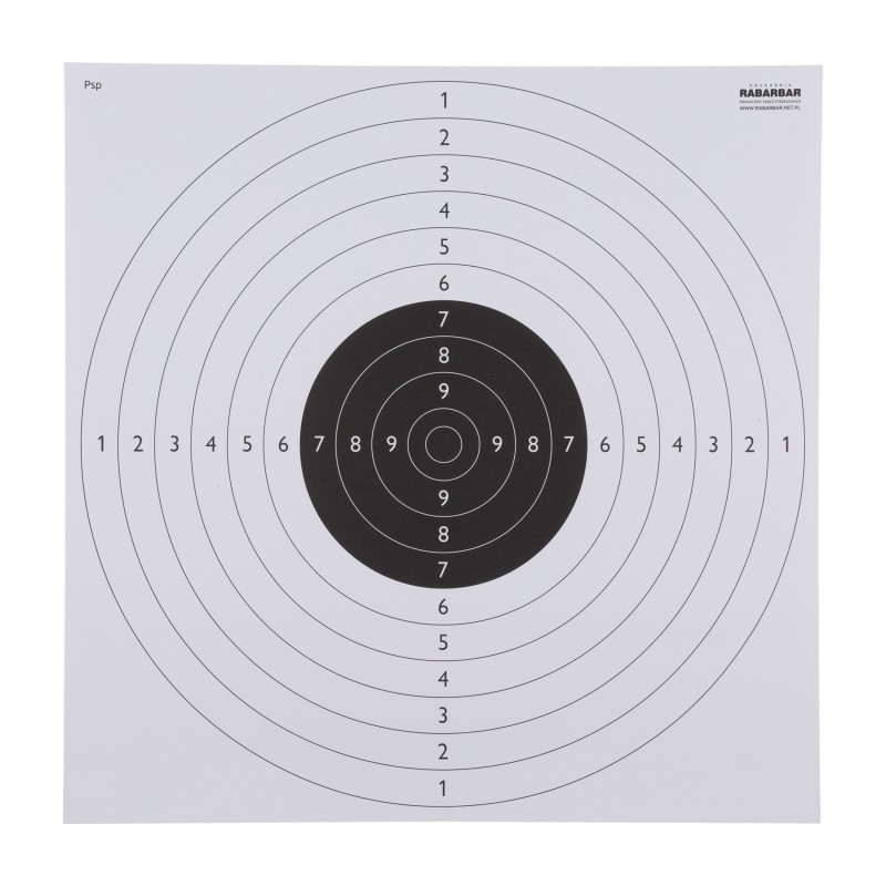 Tarcza strzelecka TS-2 Psp - pakiet 50 szt. pistolet sportowy