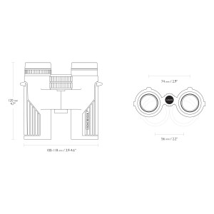 Lornetka Hawke Frontier ED X 10x32 szara