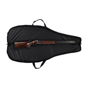 Pokrowiec na broń Forsport 125 cm - czarny, haft beżowa tarcza, biza czarna