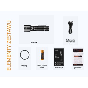 Latarka LED Fenix C7 czarna