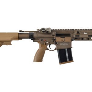 Replika karabinek ASG HK HecklerKoch HK M110 A1 6 mm gaz, zielono-brązowy