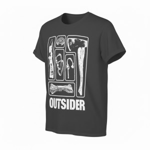 Koszulka męska TigerWood Outsider ciemnoszara