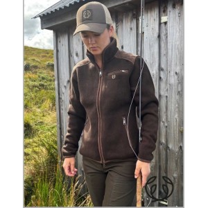 BLUZA Chevalier Ashwick fleece jacket damski, KURTKA ciepły polar Brown