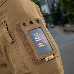 Pokrowiec na identyfikator M-Tac z przezroczystym panelem coyote