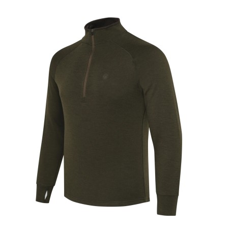 Sweter męski Beretta Merino Half Zip, zielony