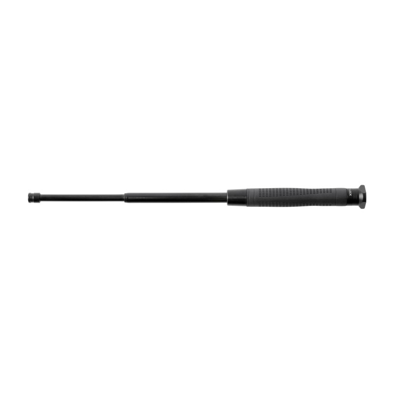 Pałka teleskopowa ESP Ergonomic Easy Lock 20" czarna hartowana, rękojeść czarna z uchwytem BHT-55, trójkątne zakończenie rękojeś