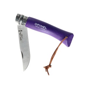 Nóż składany Opinel Colorama 07 inox grab fioletowy