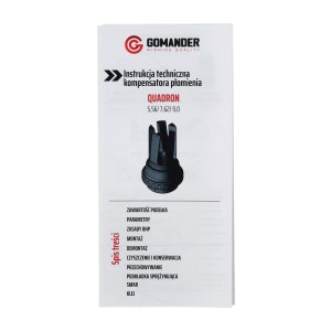 Tłumik płomienia Gomander Quadron Evo 5,56 M14x1