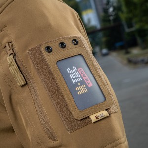 Pokrowiec na identyfikator M-Tac z przezroczystym panelem coyote