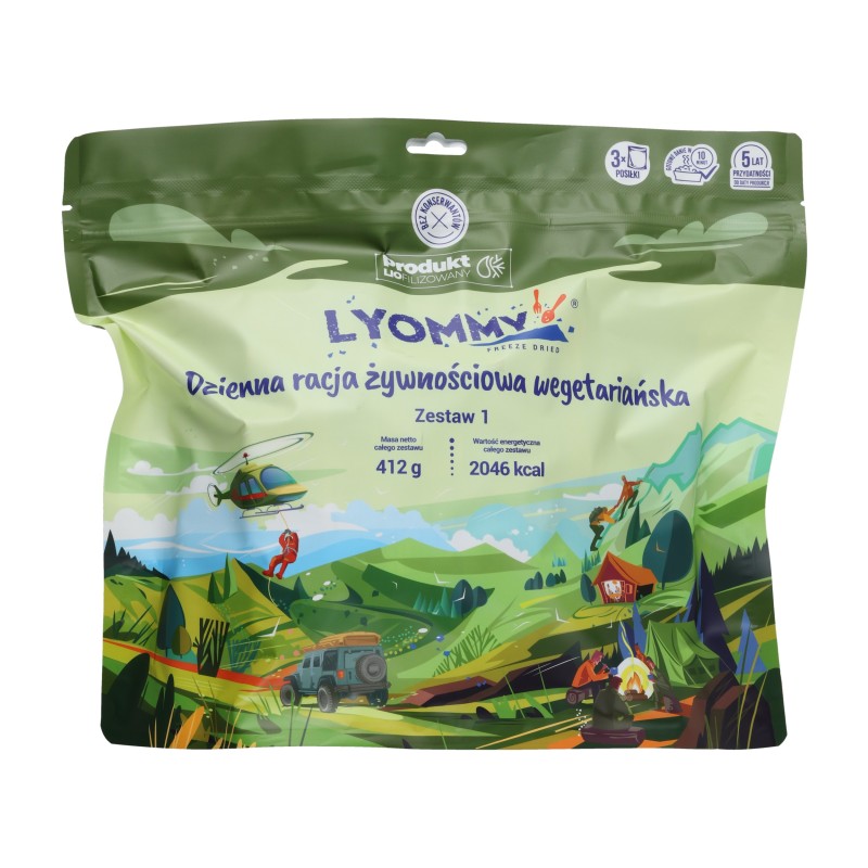Racja żywnościowa Lyommy wegetariańska - zestaw 1