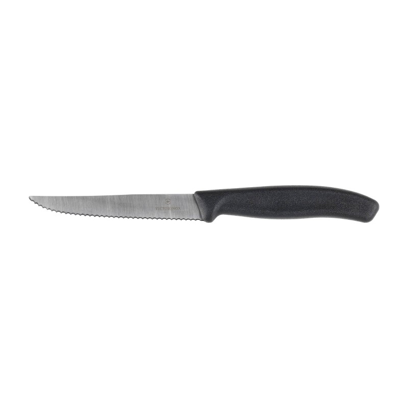 Nóż do steków i pizzy Victorinox Swiss Classic 6.7233 ząbkowany czarny