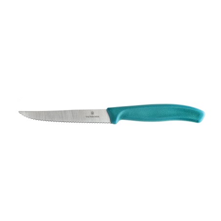 Nóż do steków i pizzy Victorinox Swiss Classic 6.7234.C1 ząbkowany zielony