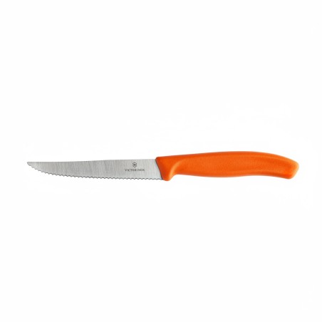 Nóż do steków i pizzy Victorinox Swiss Classic 6.7239.C1 ząbkowany pomarańczowy