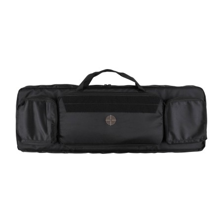 Pokrowiec na broń Forsport Tactical na dwie jednostki broni 105 cm - czarny, haft beżowy celownik VX