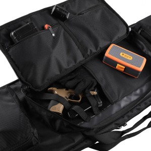 Pokrowiec na broń Forsport Tactical na dwie jednostki broni 105 cm - czarny, haft beżowy celownik VX