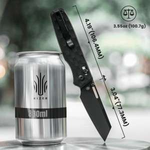 Nóż Kizer Task G10 Black 154CM
