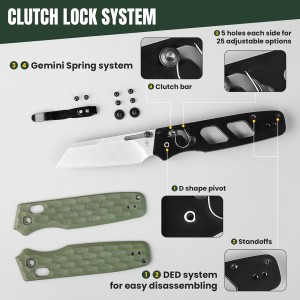 Nóż Kizer Task G10 OD Green 154CM