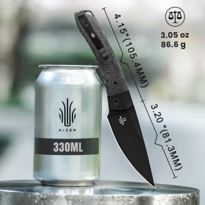 Nóż Kizer Mini Momo Aluminum+Micarta 154CM