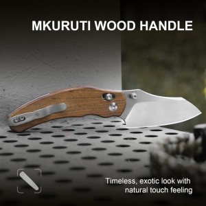 Nóż Kizer Bulldog Mkuruti Wood Nitro-V