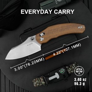 Nóż Kizer Bulldog Mkuruti Wood Nitro-V