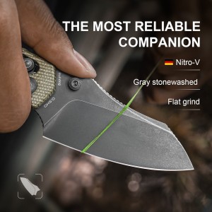 Nóż Kizer Bulldog Micarta Nitro-V