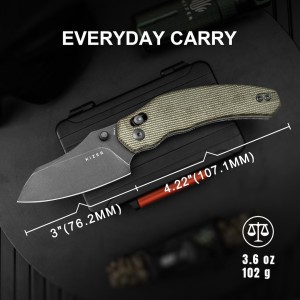 Nóż Kizer Bulldog Micarta Nitro-V