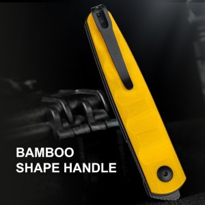 Nóż Kizer Bamboo G10 Yellow Nitro-V