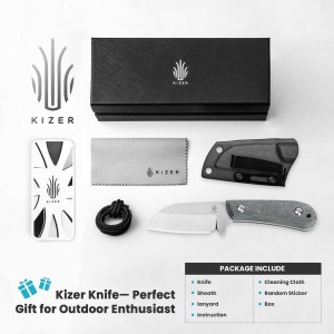 Nóż Kizer Fixed Deckhand Micarta+G10 D2