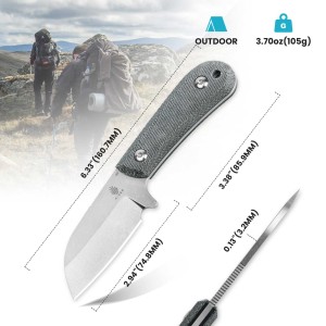 Nóż Kizer Fixed Deckhand Micarta+G10 D2