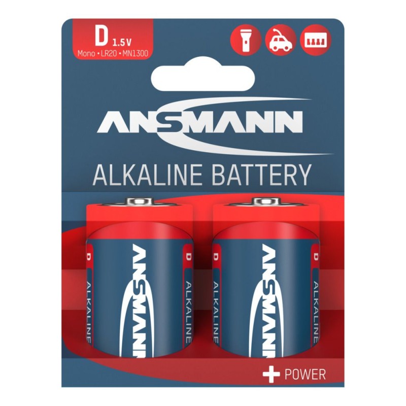 Baterie alkaliczne Ansmann D / LR20, 2 szt.