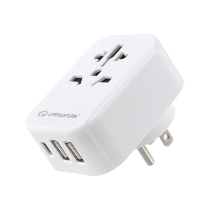 Adapter podróżny Lifeventure USA Travel Adaptor USB + USB C