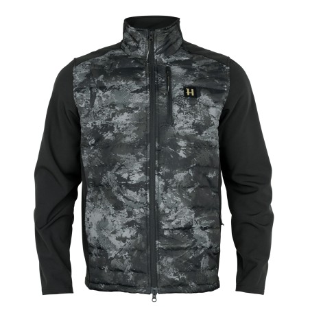 Bluza męska myśliwska Härkila Noctyx Camo Hybrid AXIS MSP®Black / black
