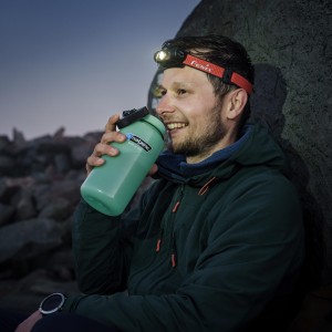 Butelka Nalgene Wide Mouth Glow 1 l - green