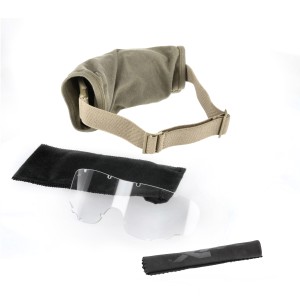Gogle taktyczne Wiley X Spear SP29T grey / clear, jasnobrązowe oprawki