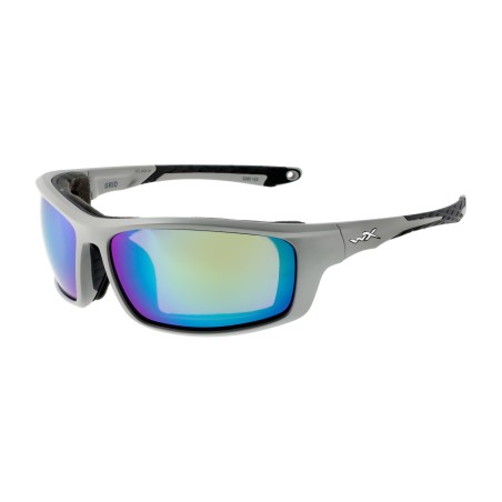Okulary polaryzacyjne Wiley X Grid Captivate CCGRD07 green mirror, popielate oprawki