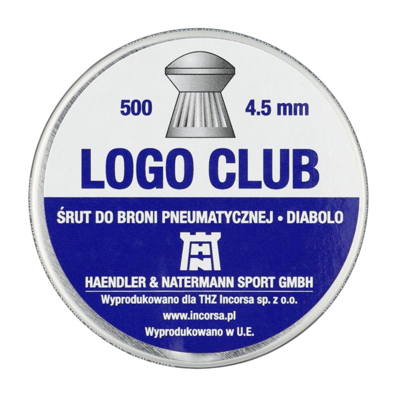 Śrut diabolo HN Logo Club 4,5 mm 500 szt.