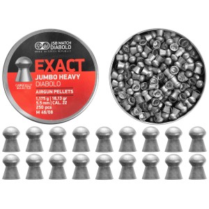 Śrut diabolo JSB Exact Jumbo Heavy 5,53 mm 250 szt.